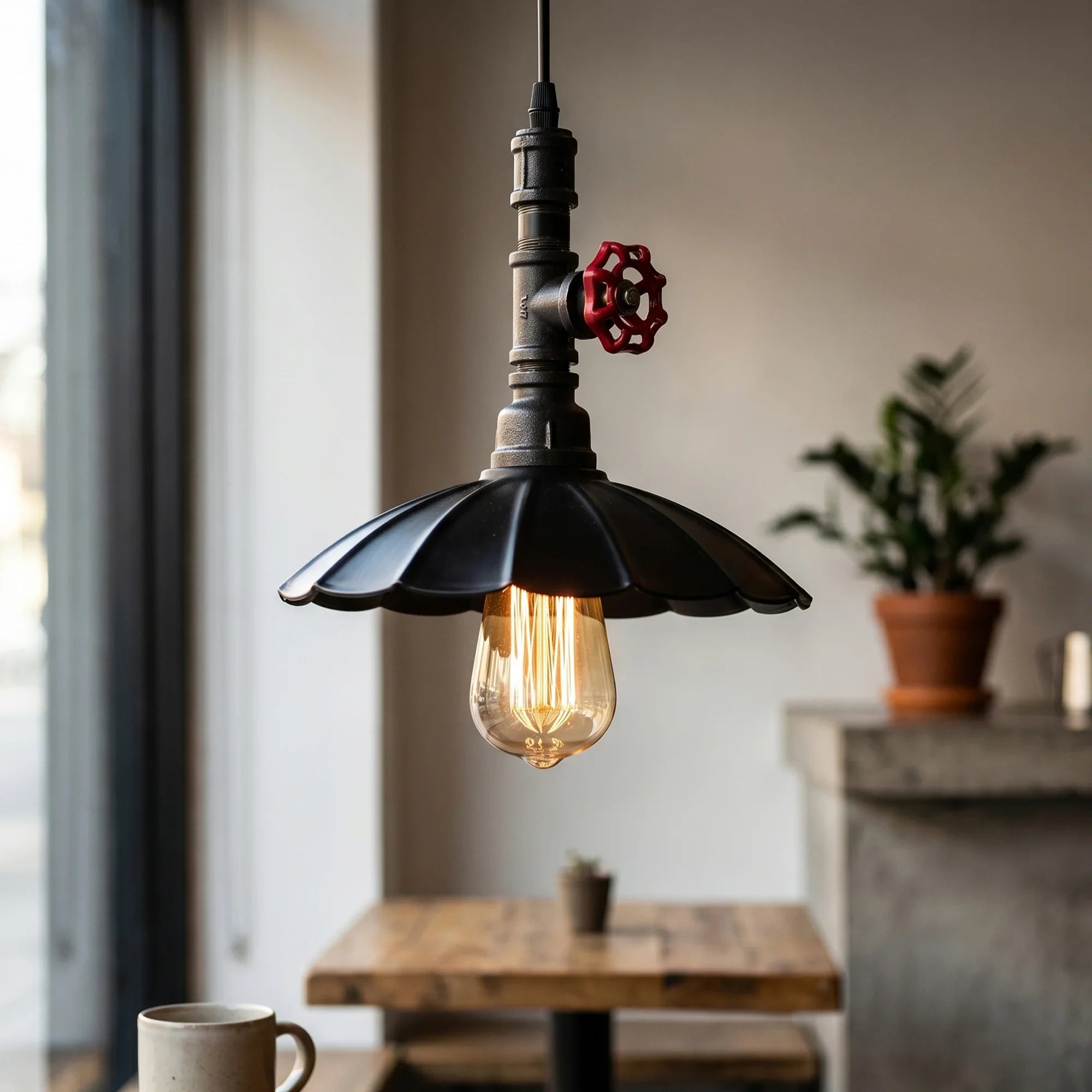 Vintage Style Industrial Pendant Light Chandeliers Steampunk Pipe Lamp E27 Base~1304