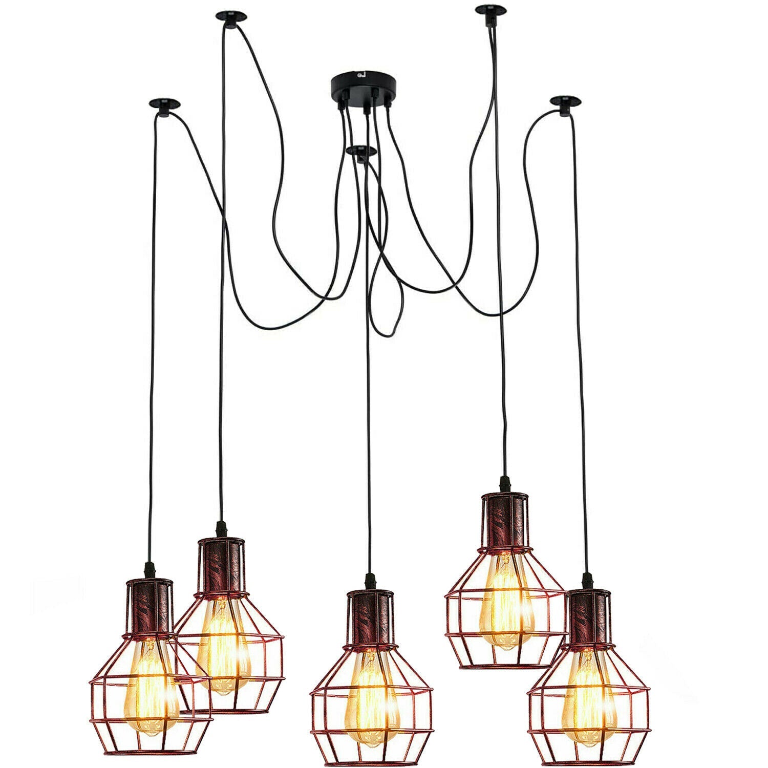 Spider Light Fixture Adjustable E27 Retro Ceiling Light~1590