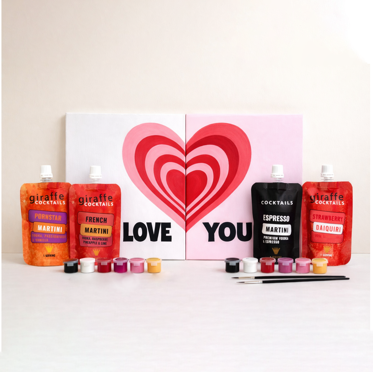Date Night Paint & Sip (For 2) Cocktail Bundle