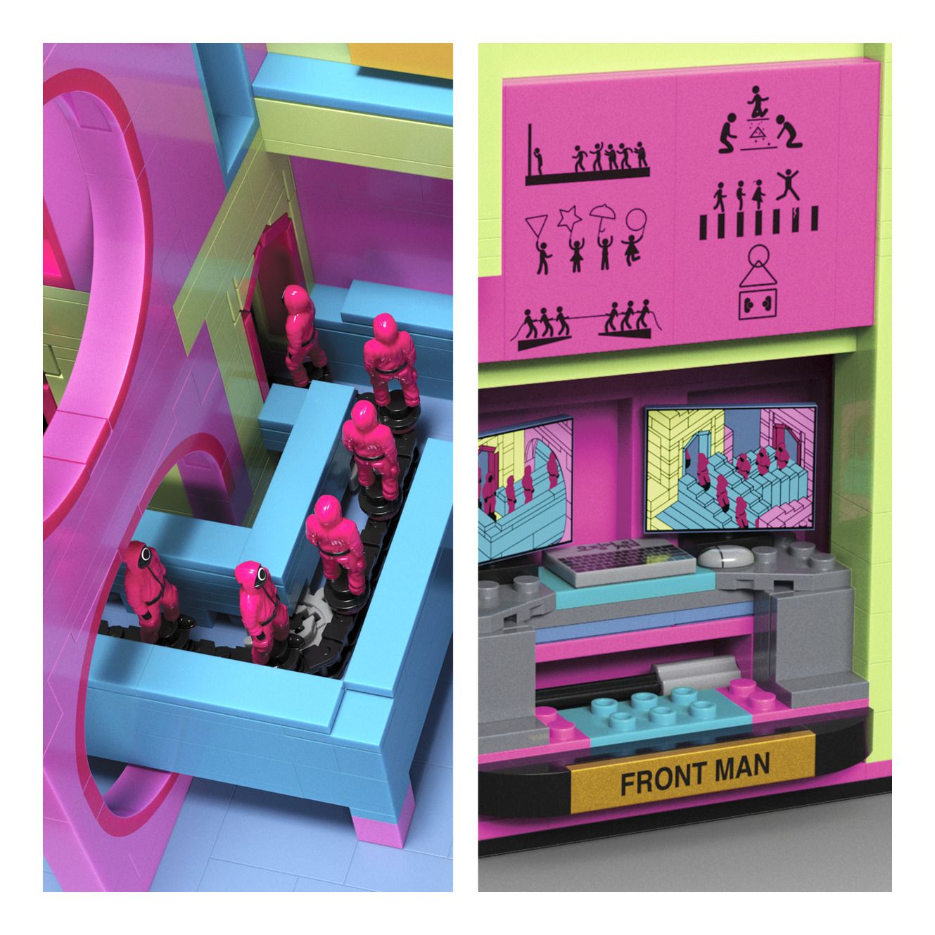 Mega Bloks Squid Game - The Staircase