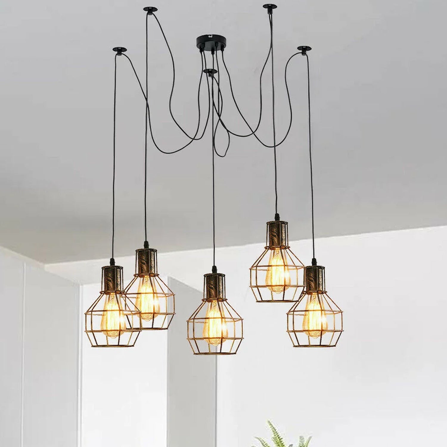 Spider Light Fixture Adjustable E27 Retro Ceiling Light~1590