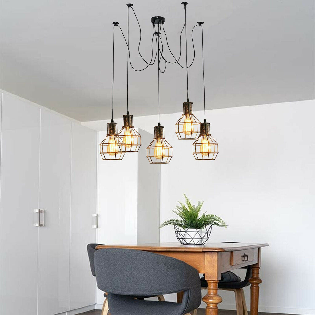 Spider Light Fixture Adjustable E27 Retro Ceiling Light~1590