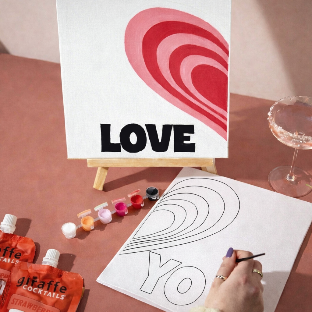 Date Night Paint & Sip (For 2) Cocktail Bundle